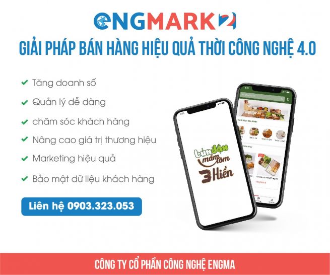 GIỚI THIỆU TÍNH NĂNG NỔI BẬT ỨNG DỤNG BÁN HÀNG ENGMARK