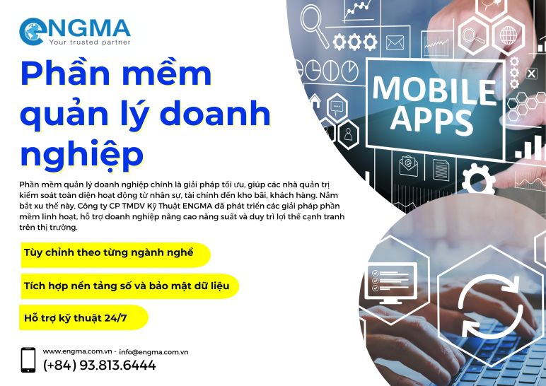 Phần mềm quản lý doanh nghiệp giúp kiểm soát và vận hành hiệu quả