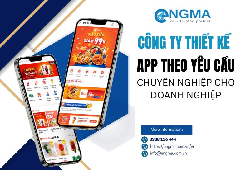 Công ty thiết kế app theo yêu cầu chuyên nghiệp cho doanh nghiệp