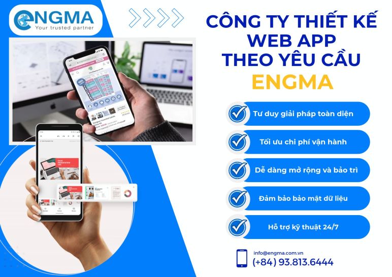 Công ty thiết kế web app theo yêu cầu tạo đà bứt phá hạ tầng quản trị số
