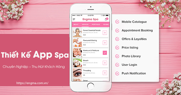 Thiết Kế App Spa Chuyên Nghiệp – Thu Hút Khách Hàng