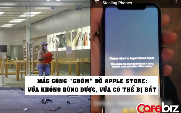 Apple Store bị cướp phá, Apple nhắc nhẹ 1 câu khiến kẻ trộm iPhone trong cuộc biểu tình tại Mỹ vội tìm cách trả lại! Apple Store bị cướp phá, Apple nhắc nhẹ 1 câu khiến kẻ trộm iPhone trong cuộc biểu tình tại Mỹ vội tìm cách trả lại!