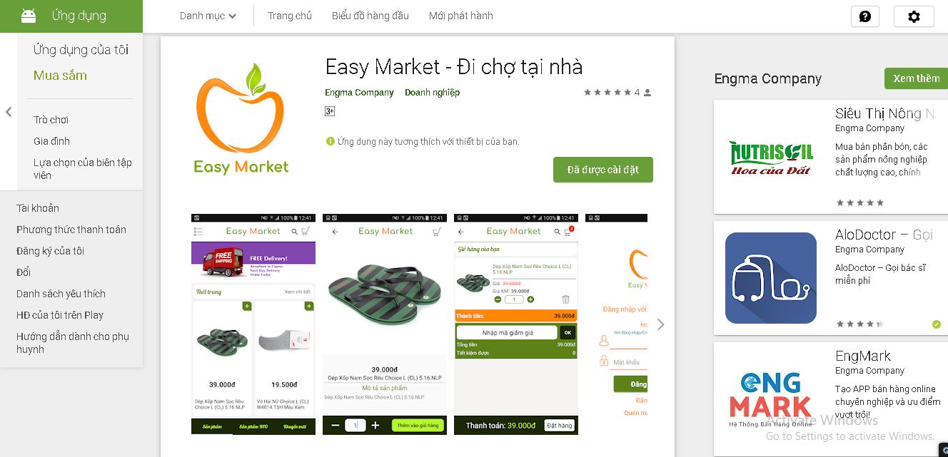thiết kế app bán hàng online trên android và ios