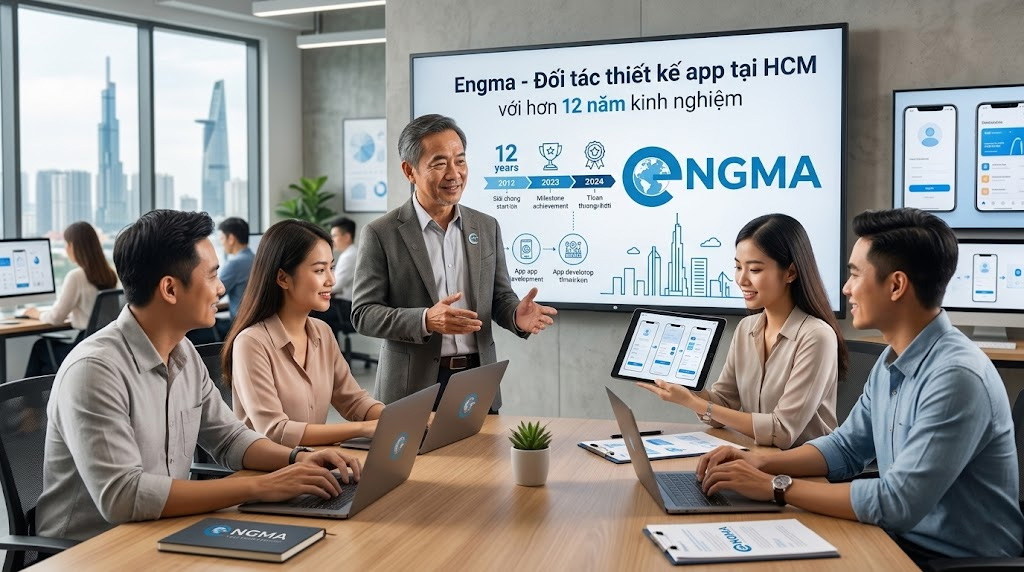 Engma - Đối tác thiết kế app tại HCM với hơn 12 năm kinh nghiệm