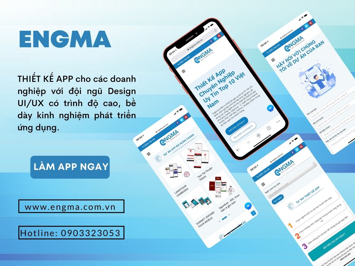 Làm App Hiện Đại Tốt Nhất Tại TP Hồ Chí Minh