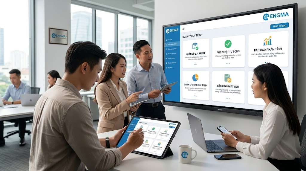 Thiết kế app cho doanh nghiệp: Công cụ số hóa quy trình và nâng tầm quản trị hiện đại