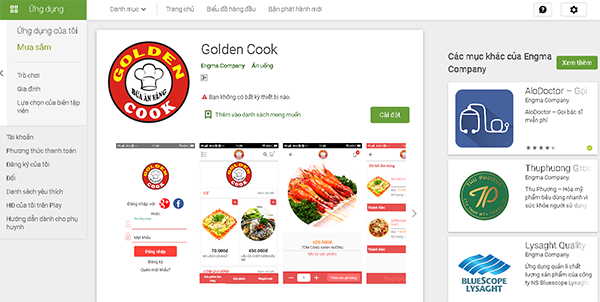 thiết kế app nhà hàng golden cook thiết kế app nhà hàng golden cook